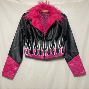 BRATZ Spirit Halloween Small Junior/Womens Jacket Pink Black Costume Accessory